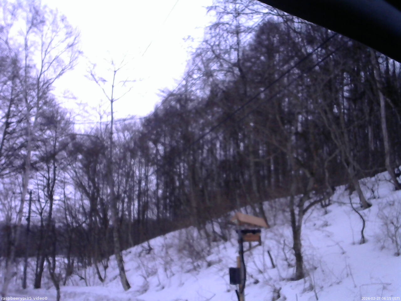 長野県菅平高原 ゆたか山荘 温度計 2026/02/27 06:15