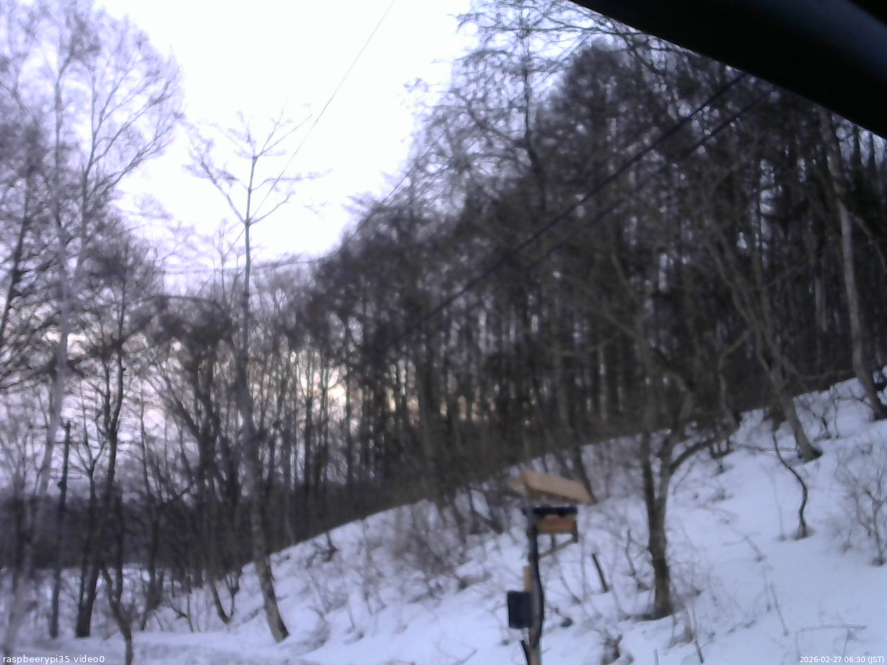 長野県菅平高原 ゆたか山荘 温度計 2026/02/27 06:30
