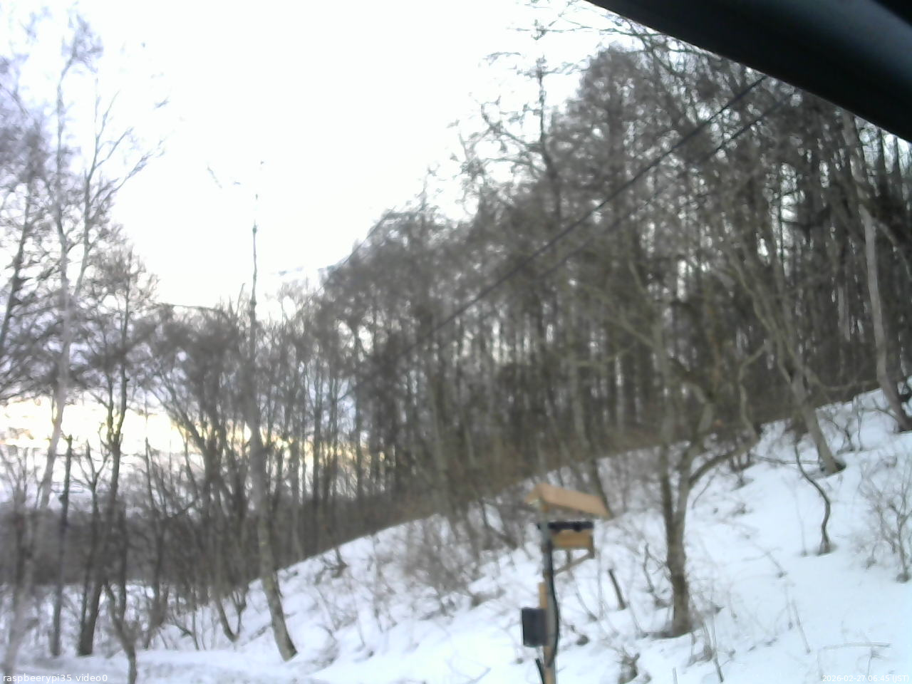 長野県菅平高原 ゆたか山荘 温度計 2026/02/27 06:45