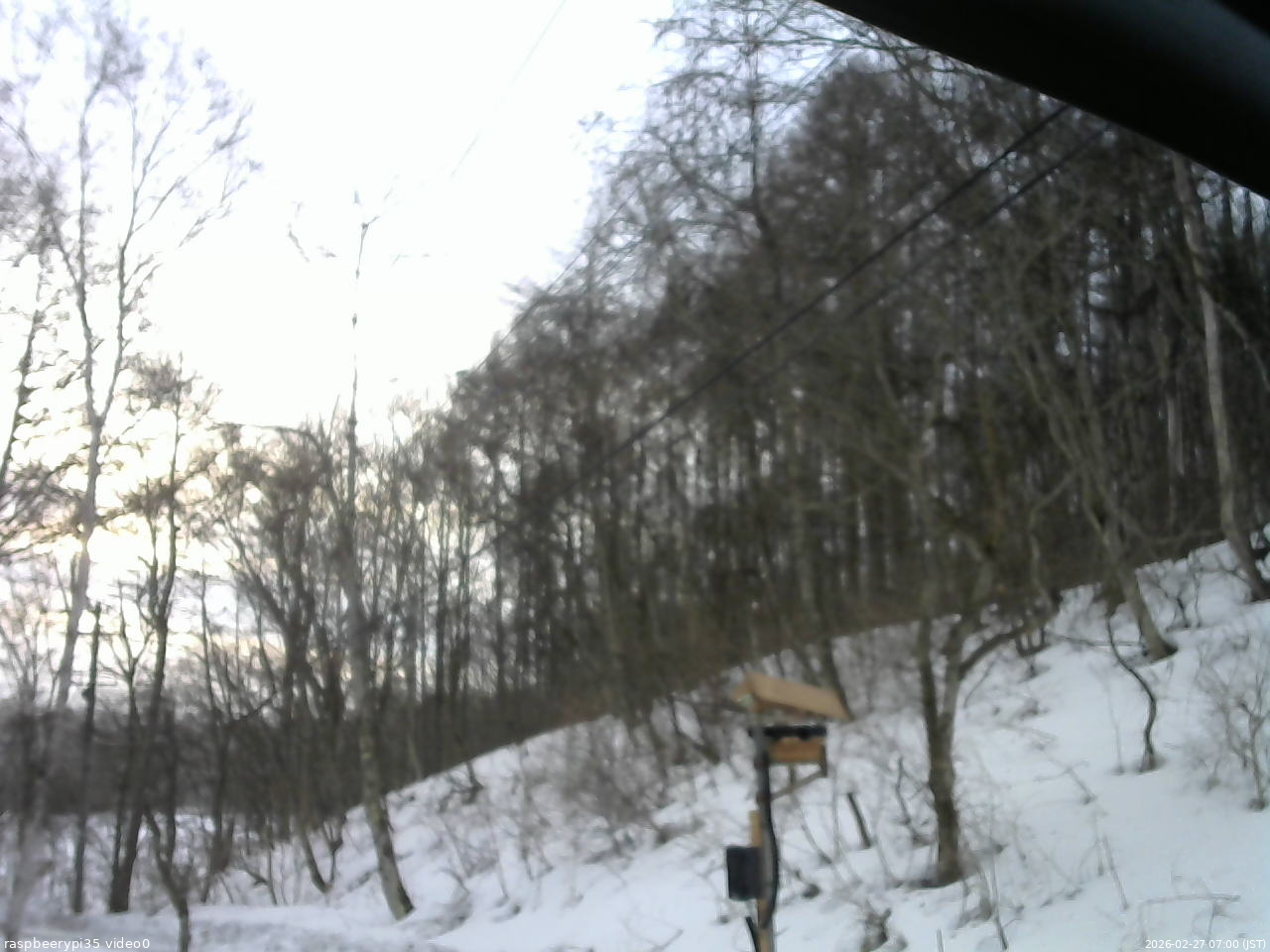 長野県菅平高原 ゆたか山荘 温度計 2026/02/27 07:00