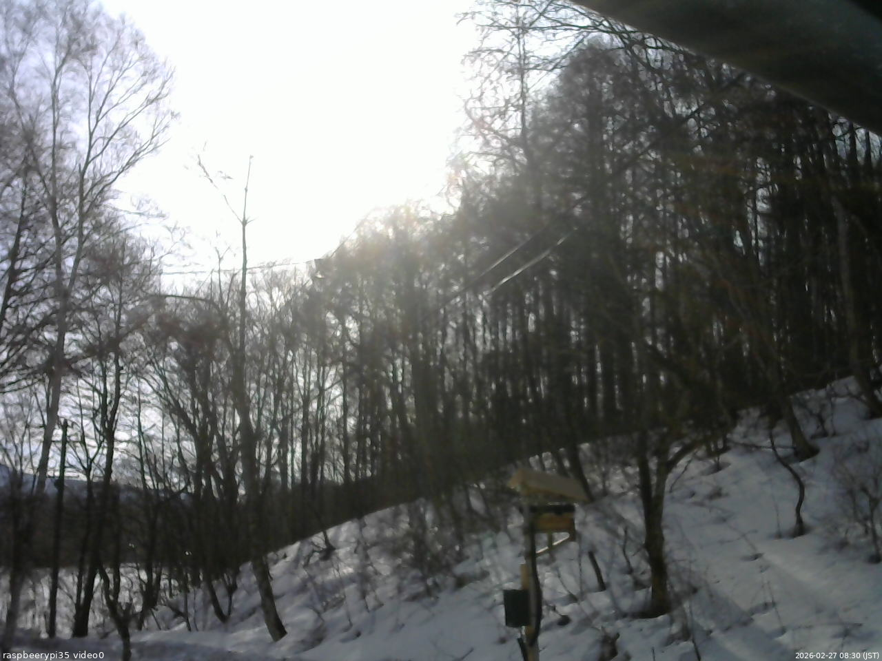 長野県菅平高原 ゆたか山荘 温度計 2026/02/27 08:30