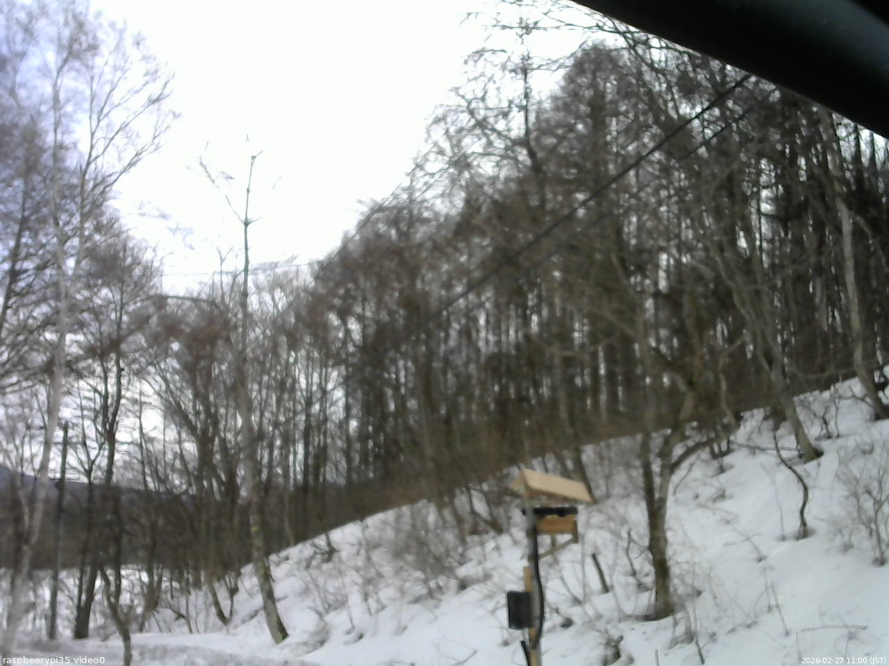 長野県菅平高原 ゆたか山荘 温度計 2026/02/27 11:00
