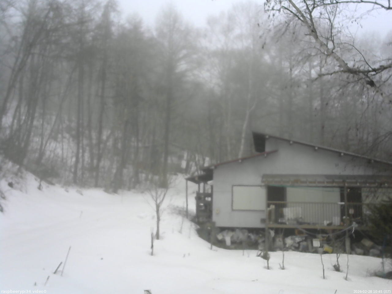 長野県菅平高原 ゆたか山荘 西側(坂上) 2026/02/28 10:45