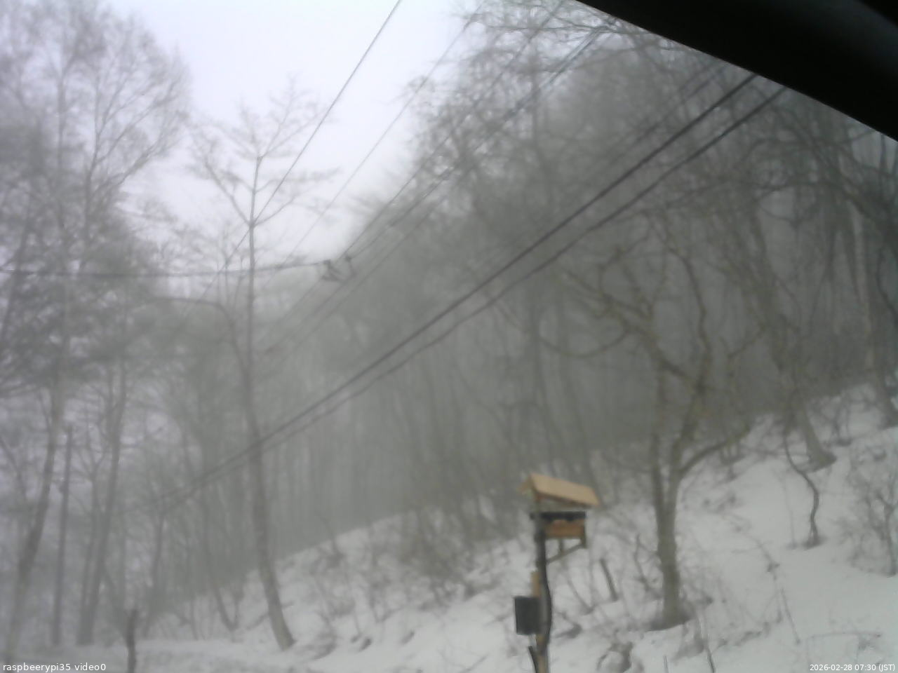 長野県菅平高原 ゆたか山荘 温度計 2026/02/28 07:30