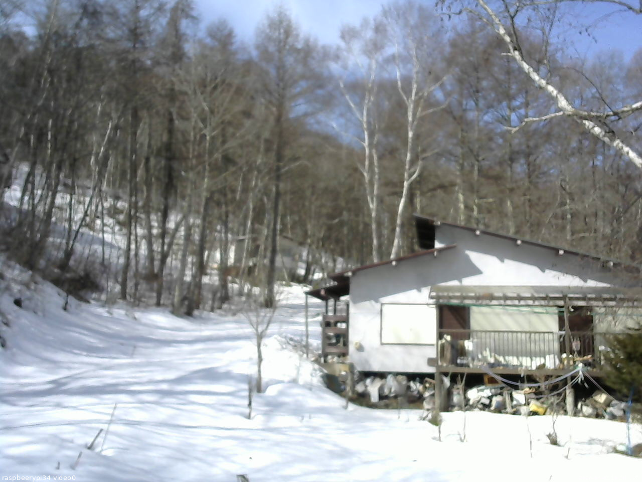 長野県菅平高原 ゆたか山荘 西側(坂上) 2026/03/01 10:00