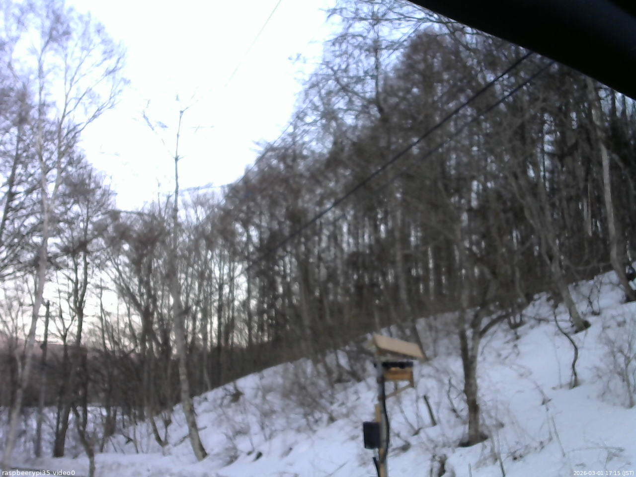 長野県菅平高原 ゆたか山荘 温度計 2026/03/01 17:15