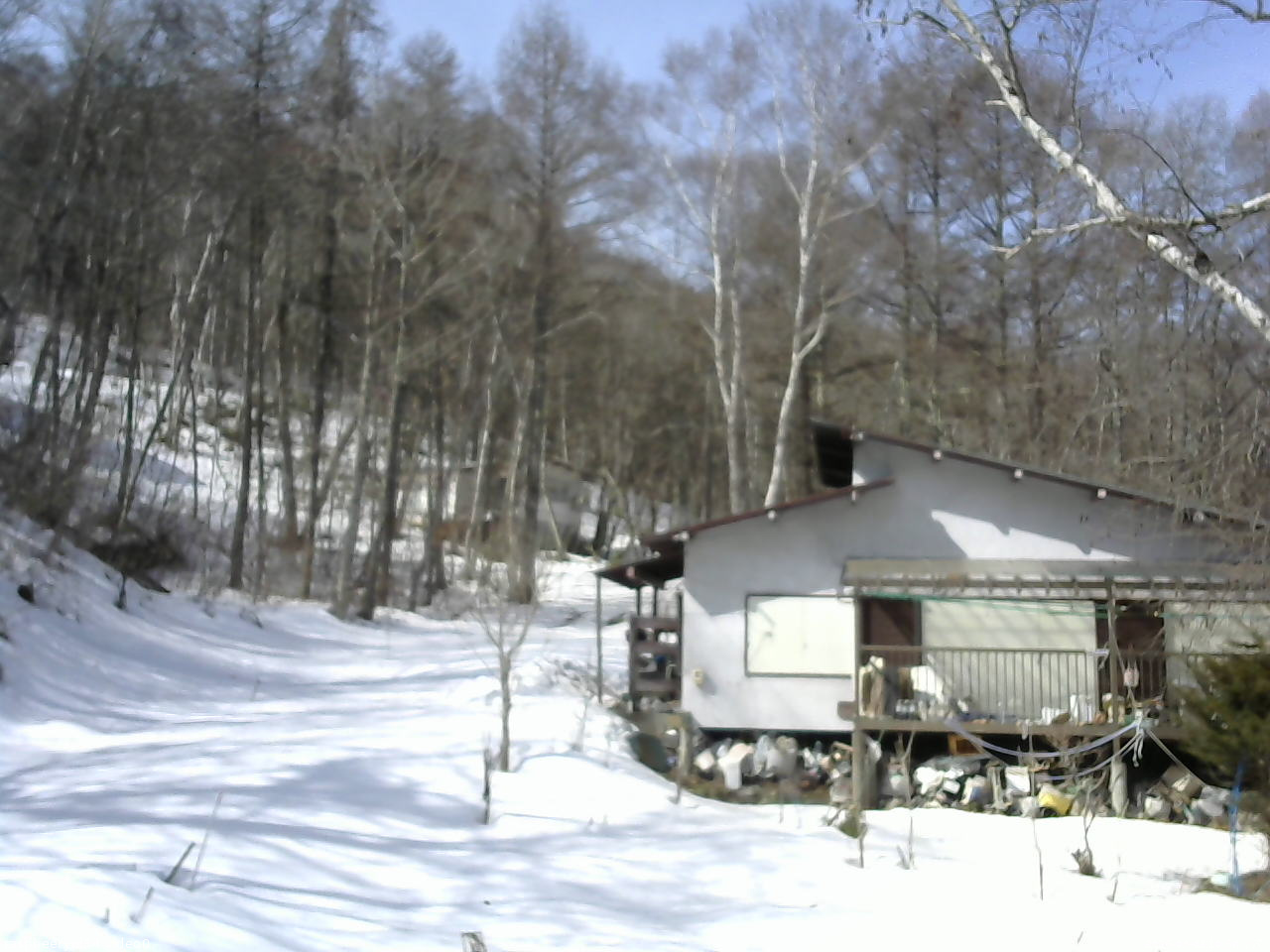 長野県菅平高原 ゆたか山荘 西側(坂上) 2026/03/02 10:30