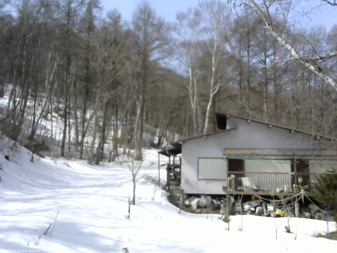 長野県菅平高原 ゆたか山荘 西側(坂上) 2026/03/02 11:15