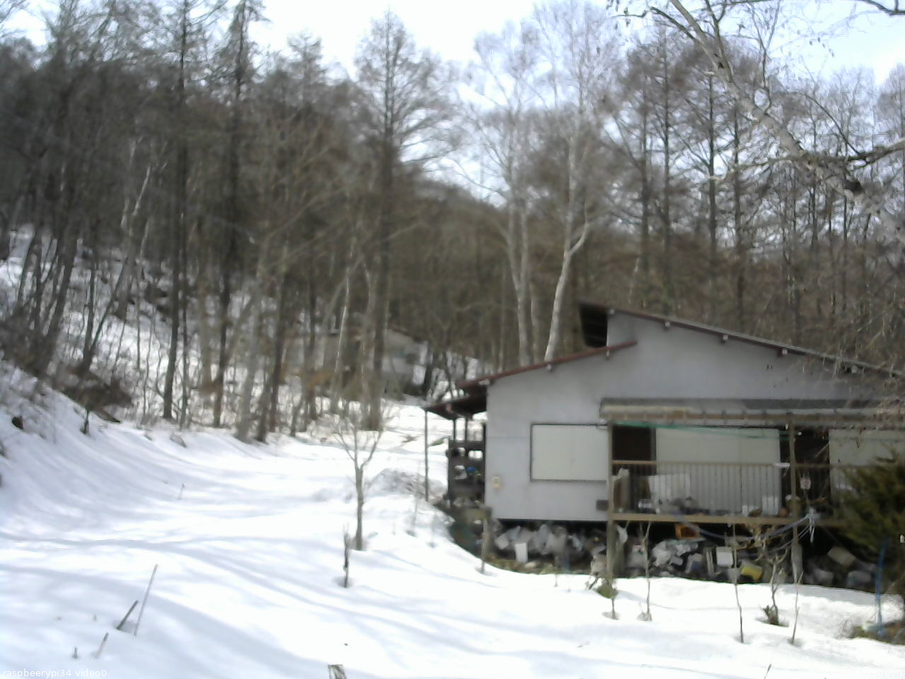 長野県菅平高原 ゆたか山荘 西側(坂上) 2026/03/02 13:00