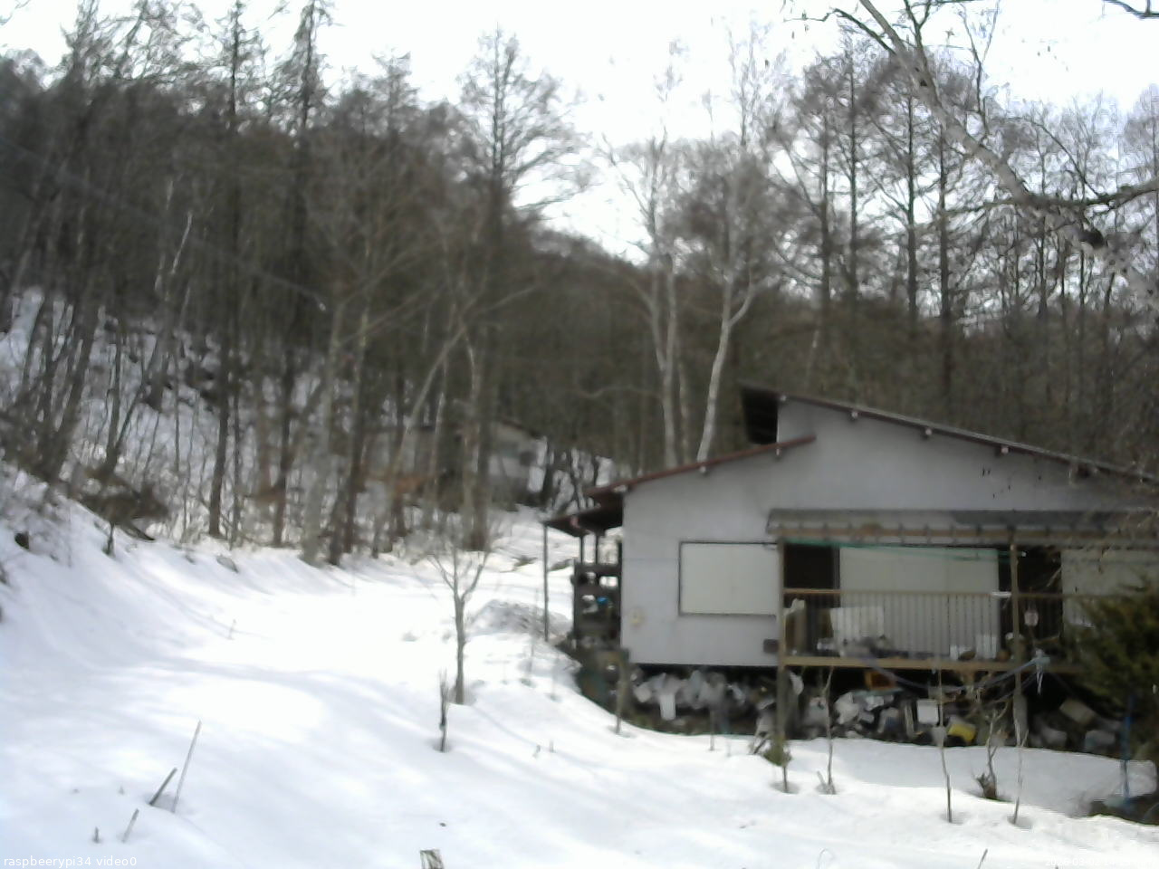 長野県菅平高原 ゆたか山荘 西側(坂上) 2026/03/02 14:15