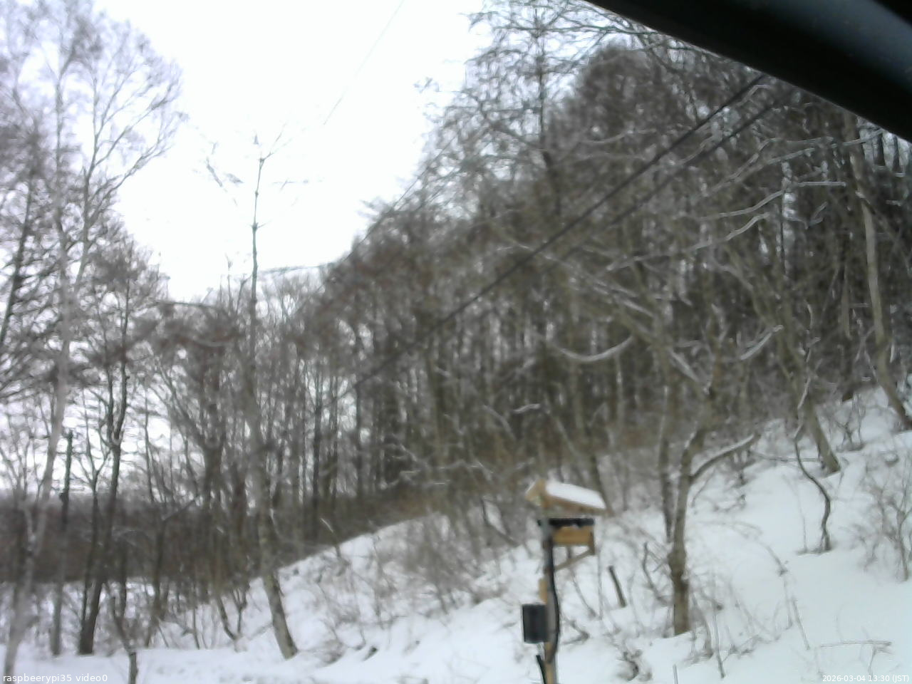 長野県菅平高原 ゆたか山荘 温度計 2026/03/04 13:30