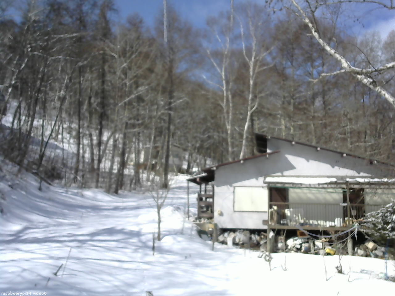 長野県菅平高原 ゆたか山荘 西側(坂上) 2026/03/05 10:00