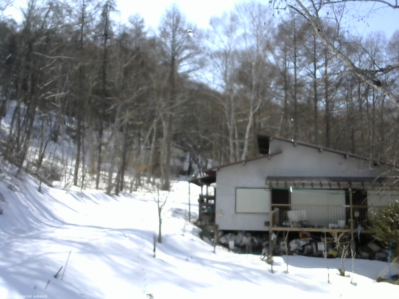 長野県菅平高原 ゆたか山荘 西側(坂上) 2026/03/05 14:00