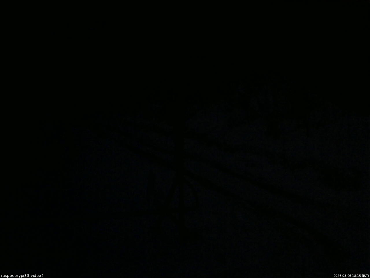 長野県菅平高原 ゆたか山荘 南側 2026/03/06 18:15