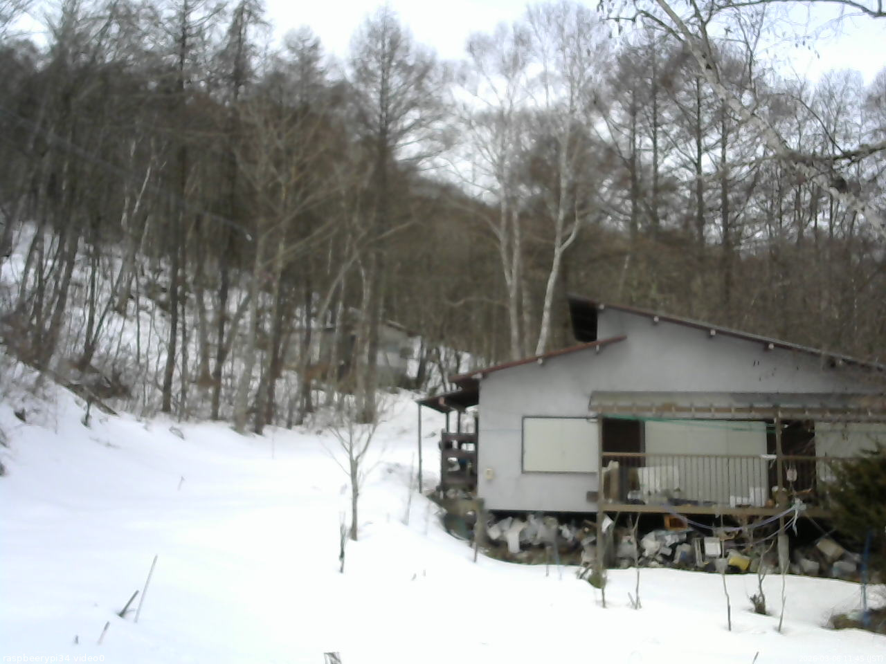 長野県菅平高原 ゆたか山荘 西側(坂上) 2026/03/06 11:45