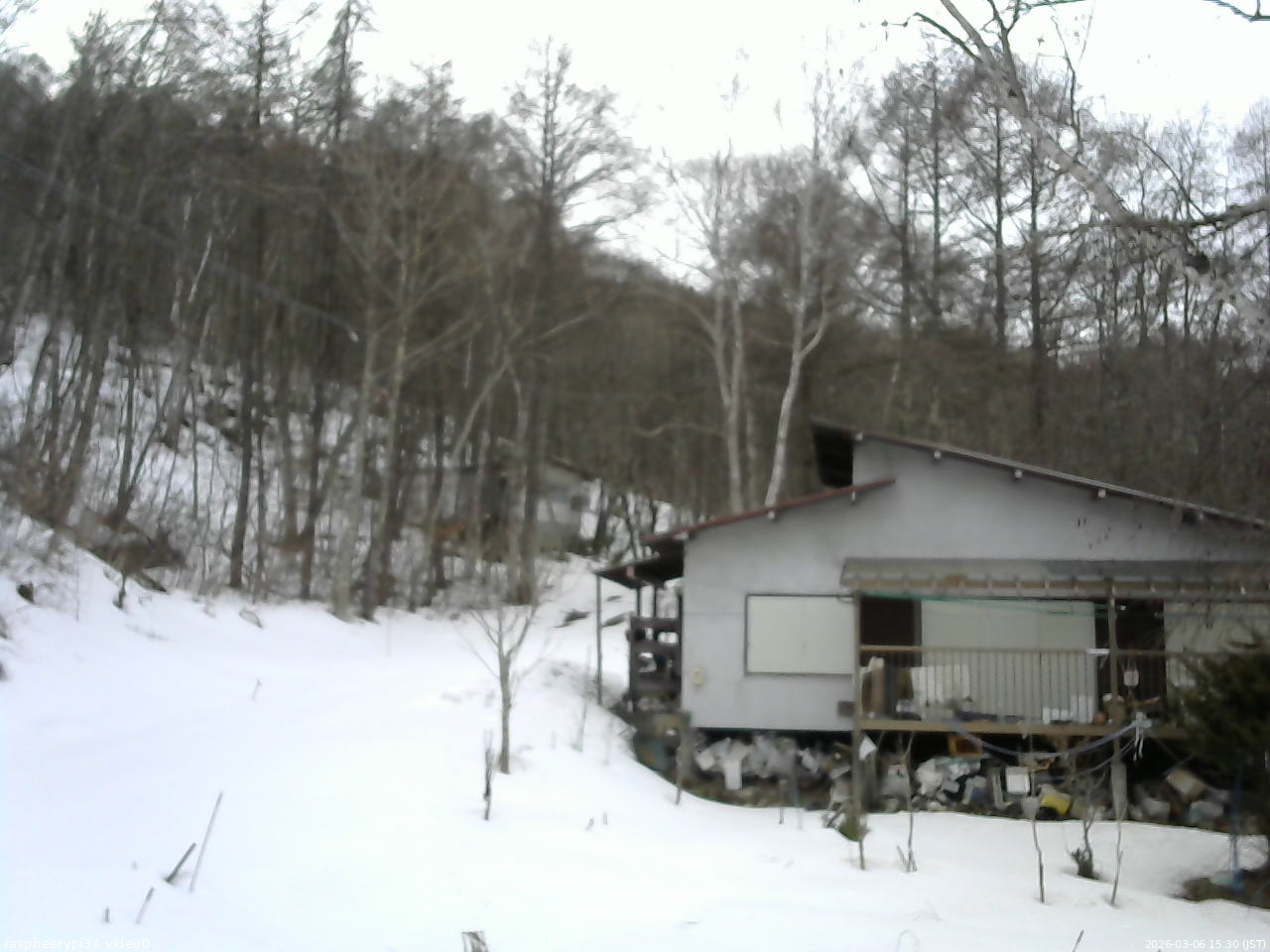 長野県菅平高原 ゆたか山荘 西側(坂上) 2026/03/06 15:30