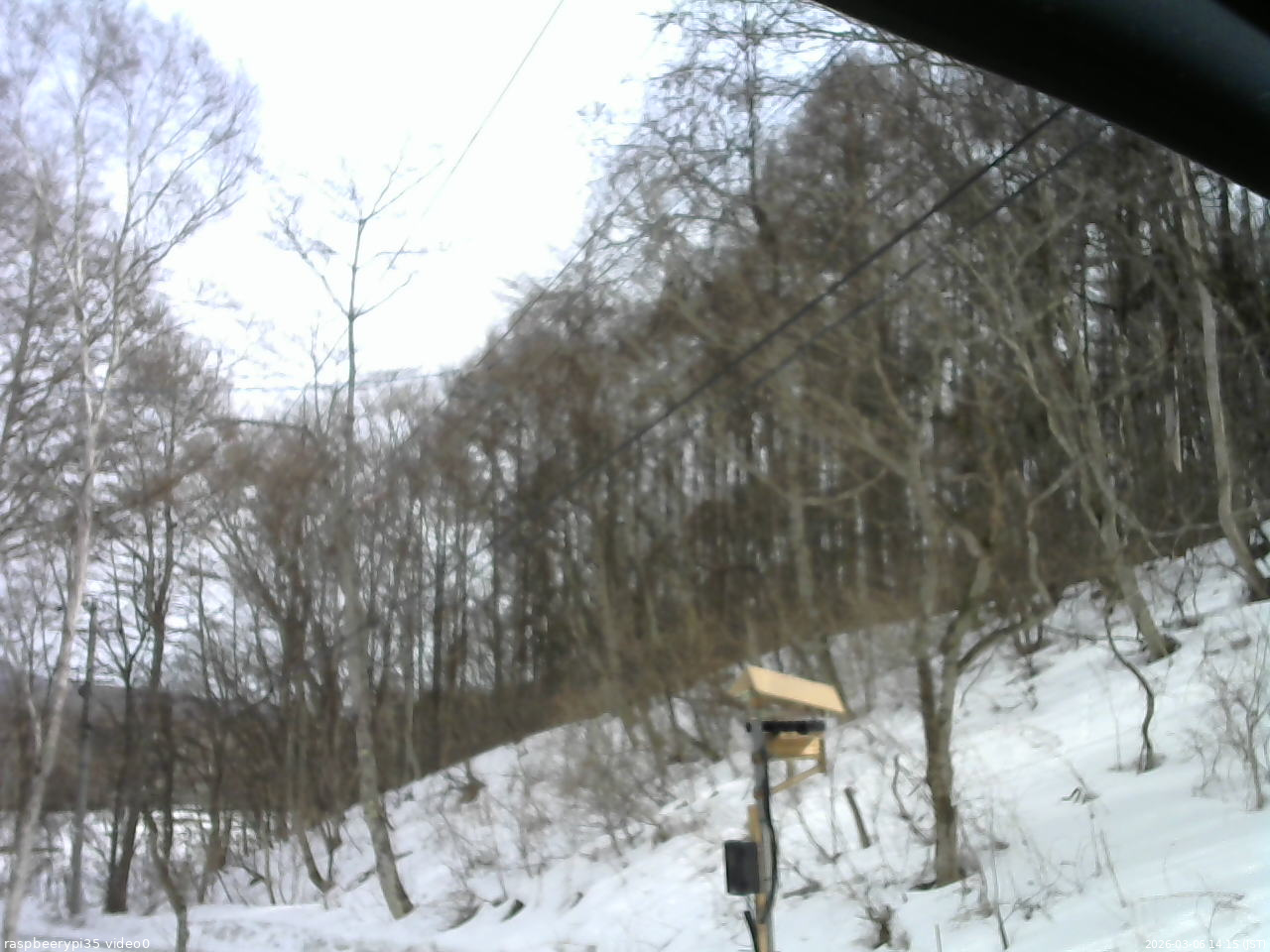 長野県菅平高原 ゆたか山荘 温度計 2026/03/06 14:15