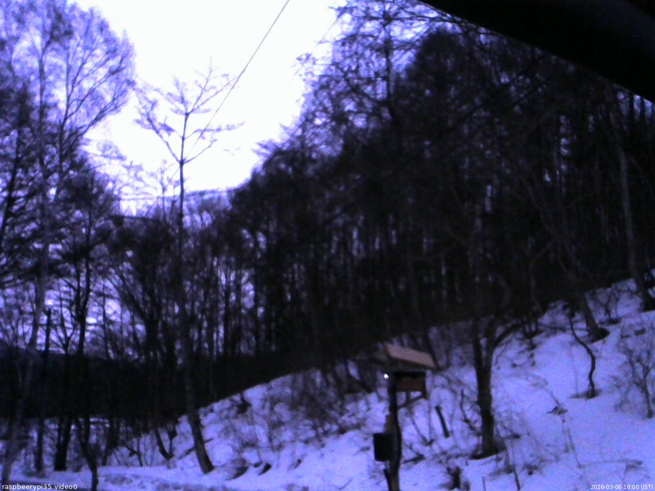 長野県菅平高原 ゆたか山荘 温度計 2026/03/06 18:00