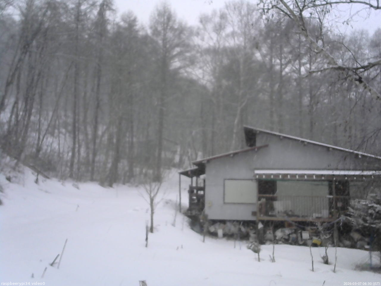 長野県菅平高原 ゆたか山荘 西側(坂上) 2026/03/07 06:30