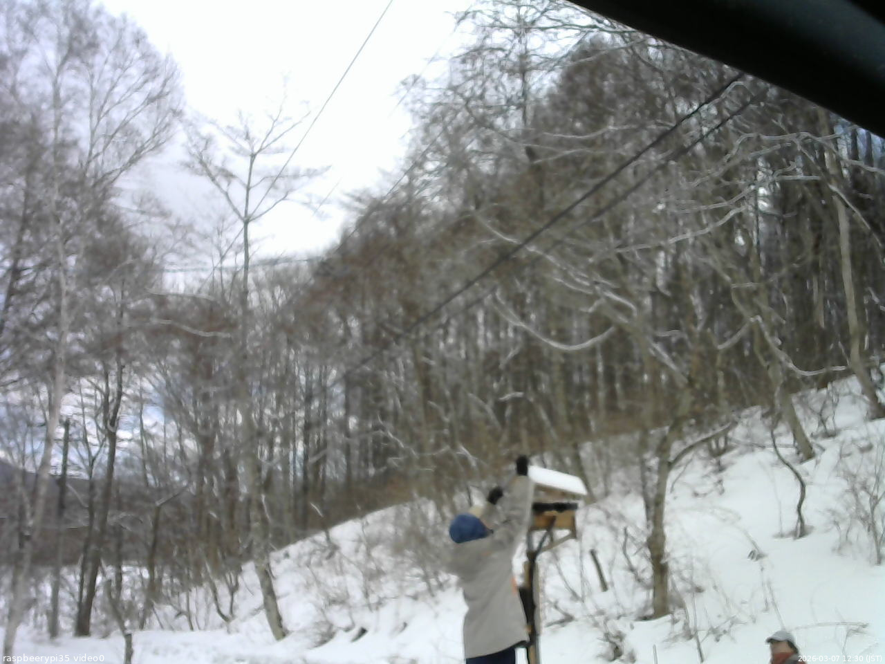 長野県菅平高原 ゆたか山荘 温度計 2026/03/07 12:30