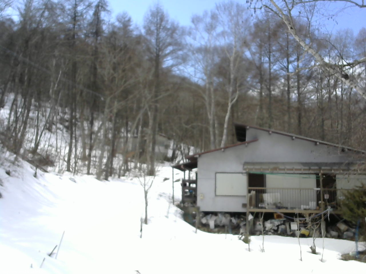 長野県菅平高原 ゆたか山荘 西側(坂上) 2026/03/08 13:45