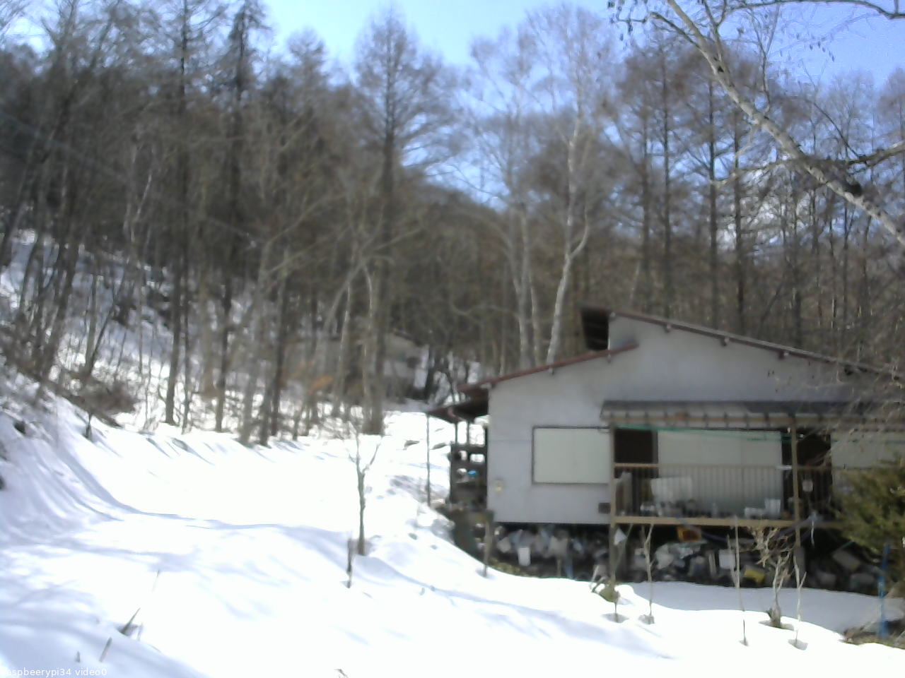 長野県菅平高原 ゆたか山荘 西側(坂上) 2026/03/08 14:00