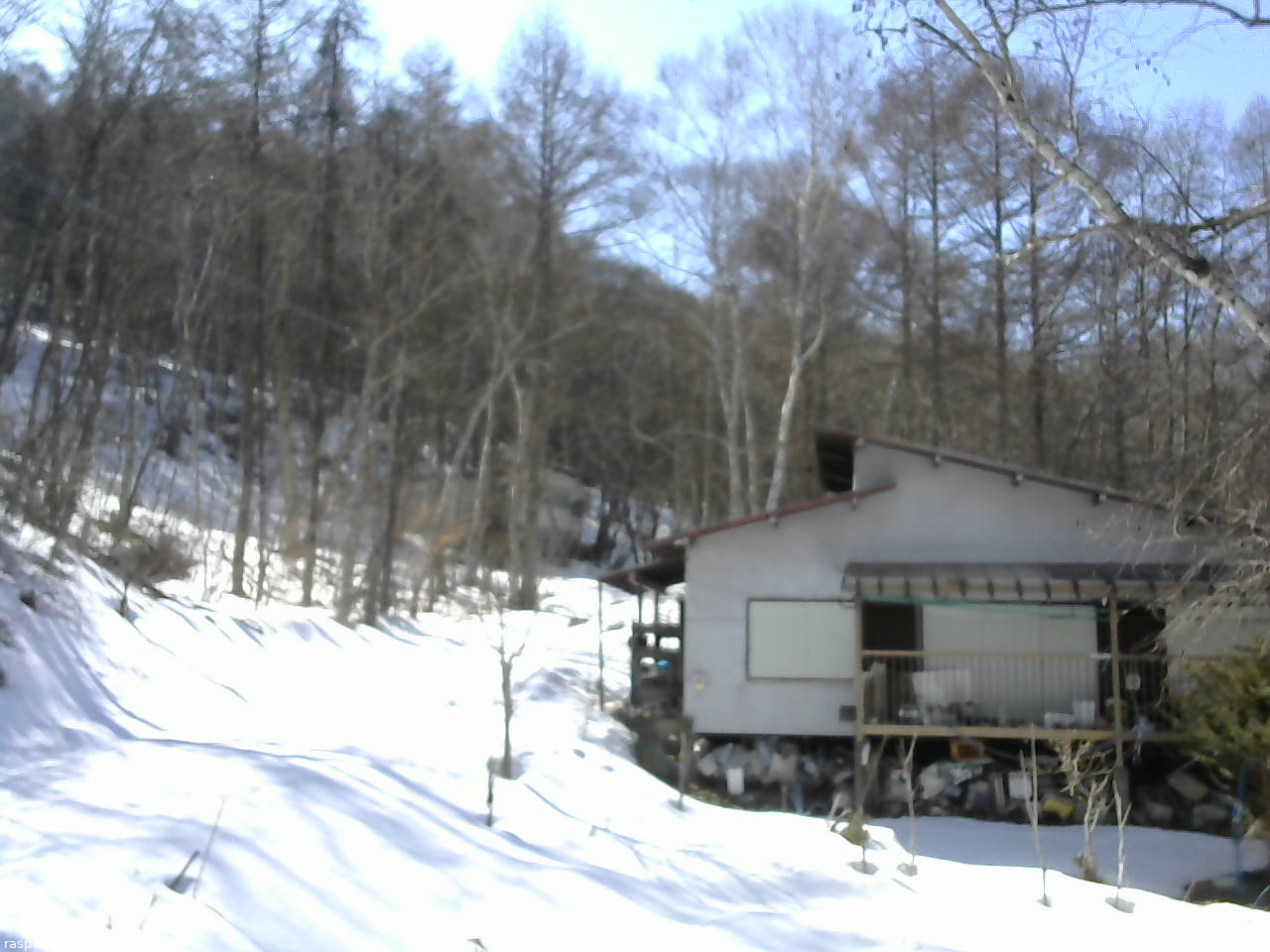 長野県菅平高原 ゆたか山荘 西側(坂上) 2026/03/08 14:15