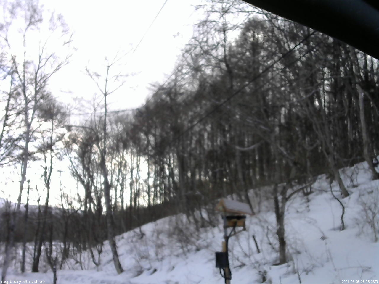 長野県菅平高原 ゆたか山荘 温度計 2026/03/08 08:15
