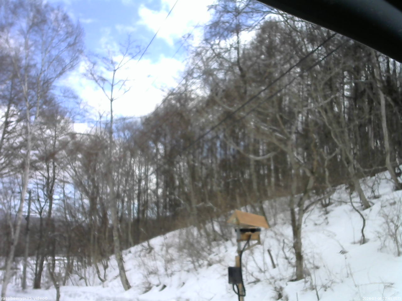 長野県菅平高原 ゆたか山荘 温度計 2026/03/08 12:45