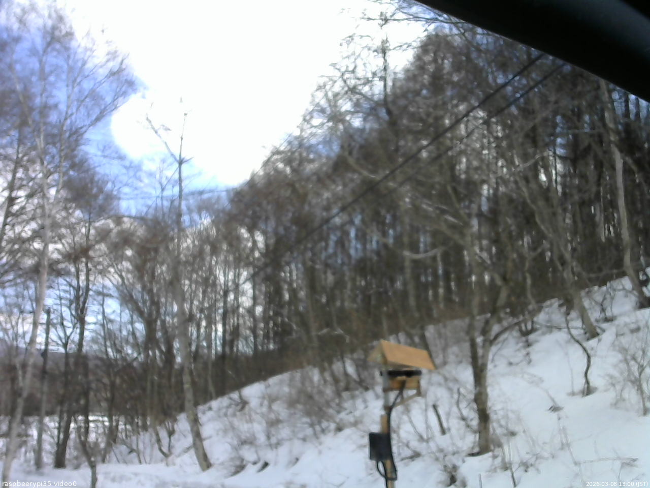 長野県菅平高原 ゆたか山荘 温度計 2026/03/08 13:00
