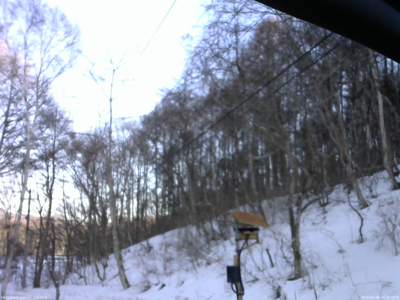 長野県菅平高原 ゆたか山荘 温度計 2026/03/08 16:30