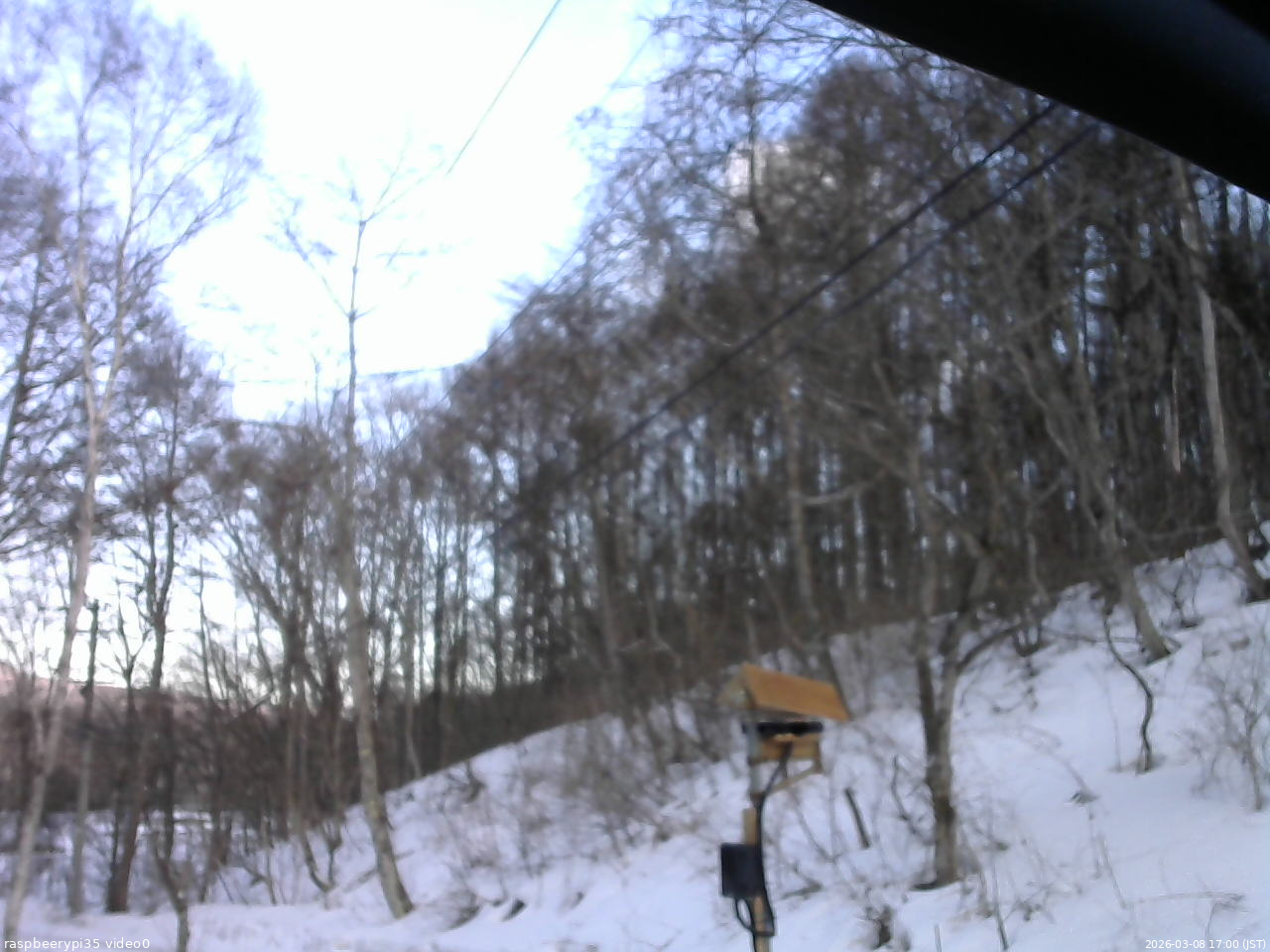 長野県菅平高原 ゆたか山荘 温度計 2026/03/08 17:00