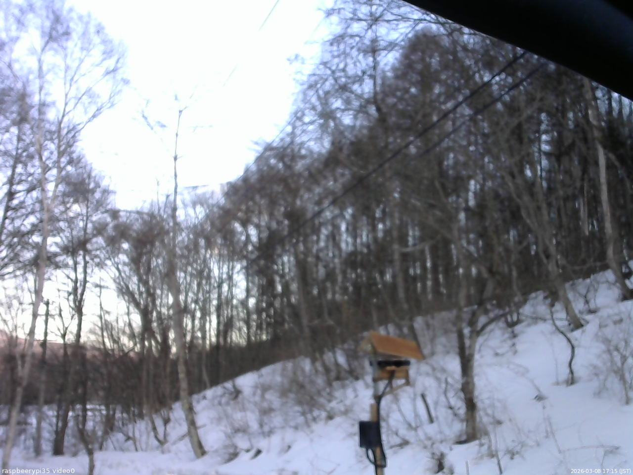 長野県菅平高原 ゆたか山荘 温度計 2026/03/08 17:15