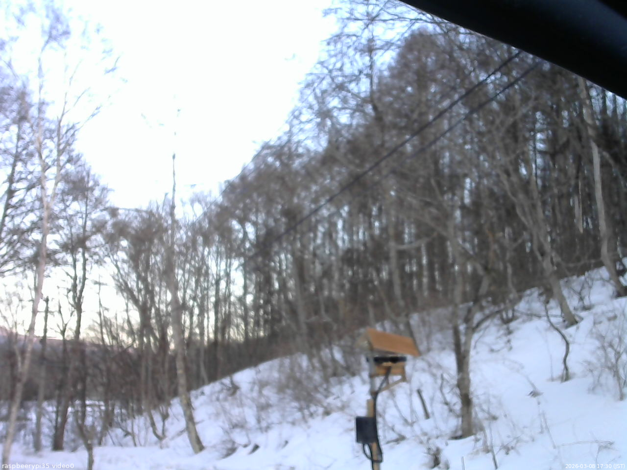 長野県菅平高原 ゆたか山荘 温度計 2026/03/08 17:30