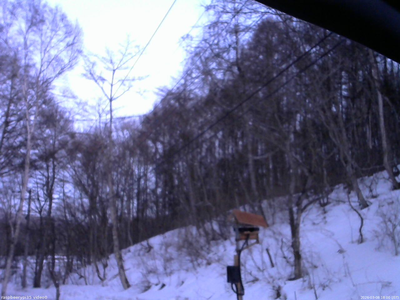 長野県菅平高原 ゆたか山荘 温度計 2026/03/08 18:00