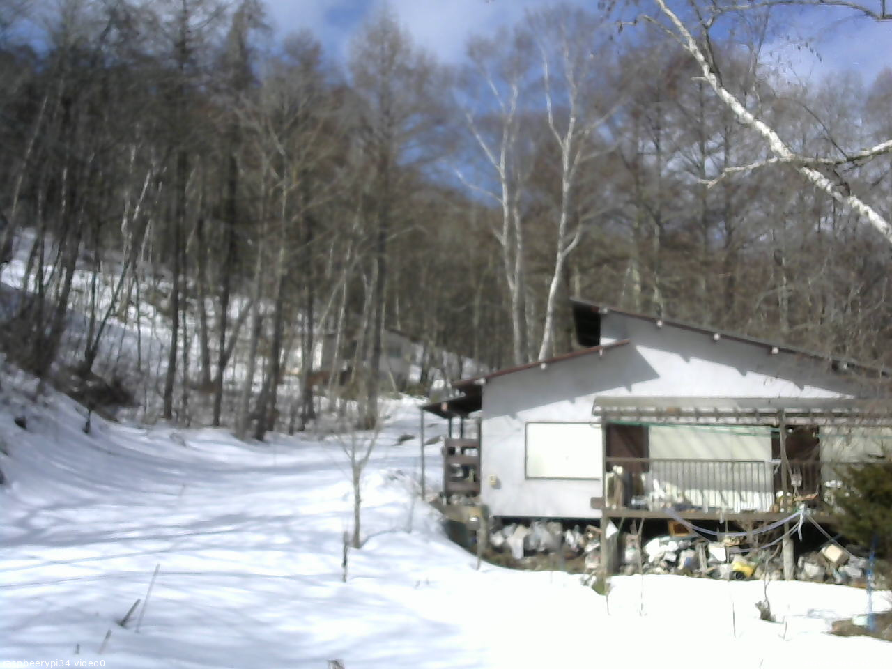長野県菅平高原 ゆたか山荘 西側(坂上) 2026/03/09 09:45