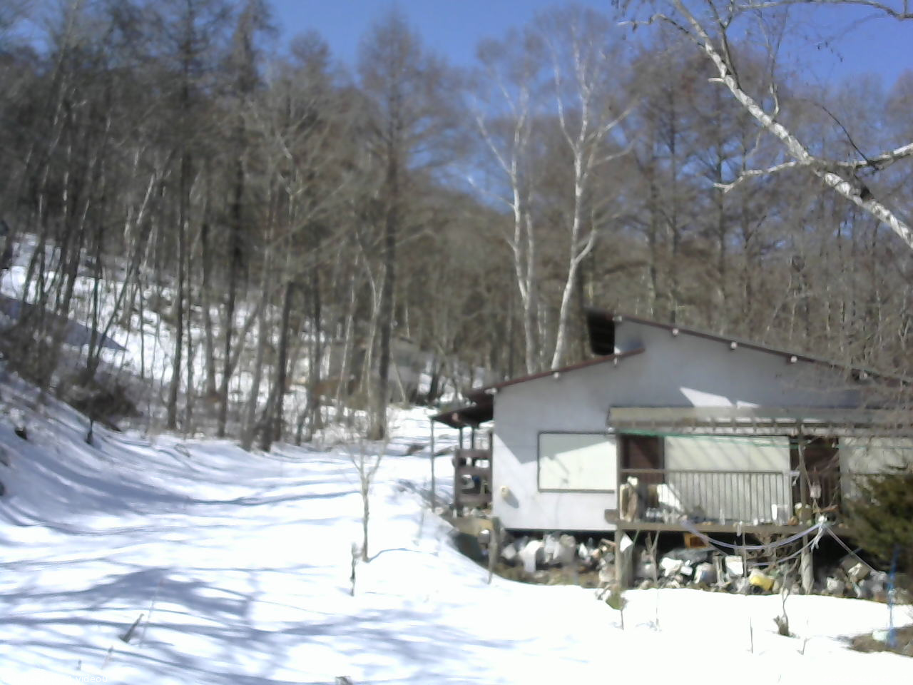 長野県菅平高原 ゆたか山荘 西側(坂上) 2026/03/09 10:45