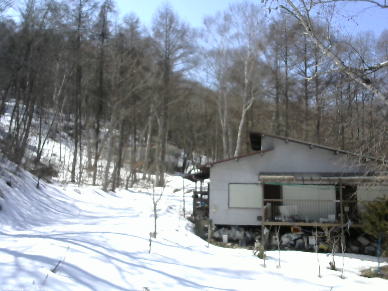 長野県菅平高原 ゆたか山荘 西側(坂上) 2026/03/09 13:00