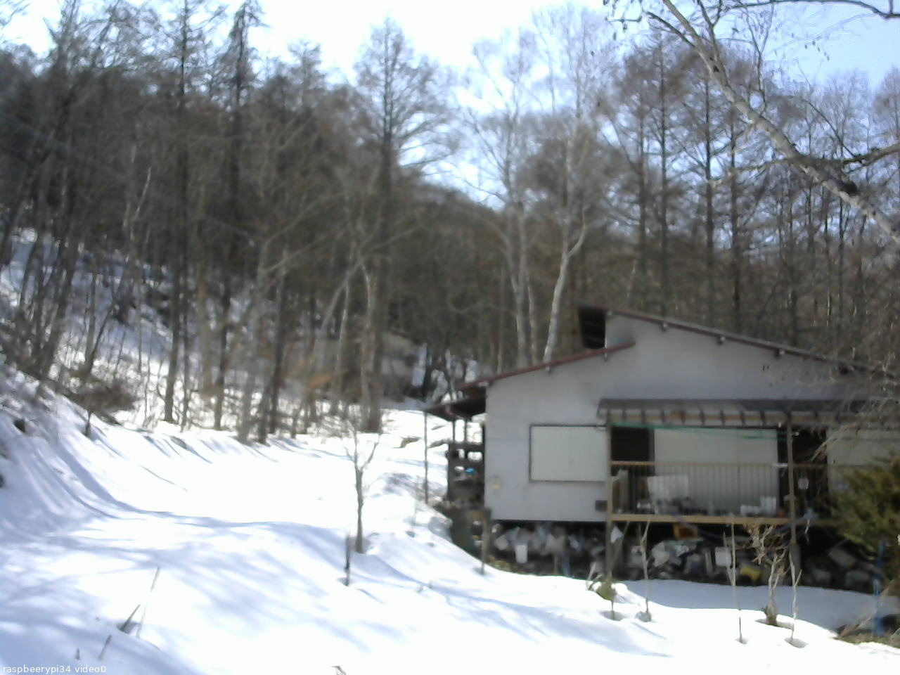 長野県菅平高原 ゆたか山荘 西側(坂上) 2026/03/09 14:00