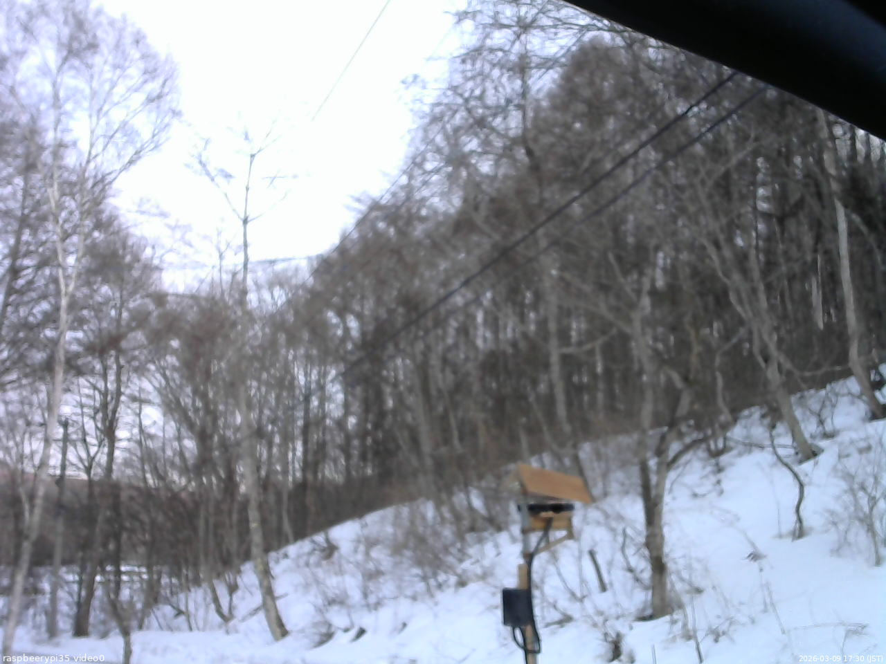長野県菅平高原 ゆたか山荘 温度計 2026/03/09 17:30