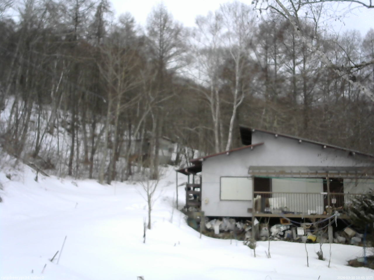 長野県菅平高原 ゆたか山荘 西側(坂上) 2026/03/10 10:45