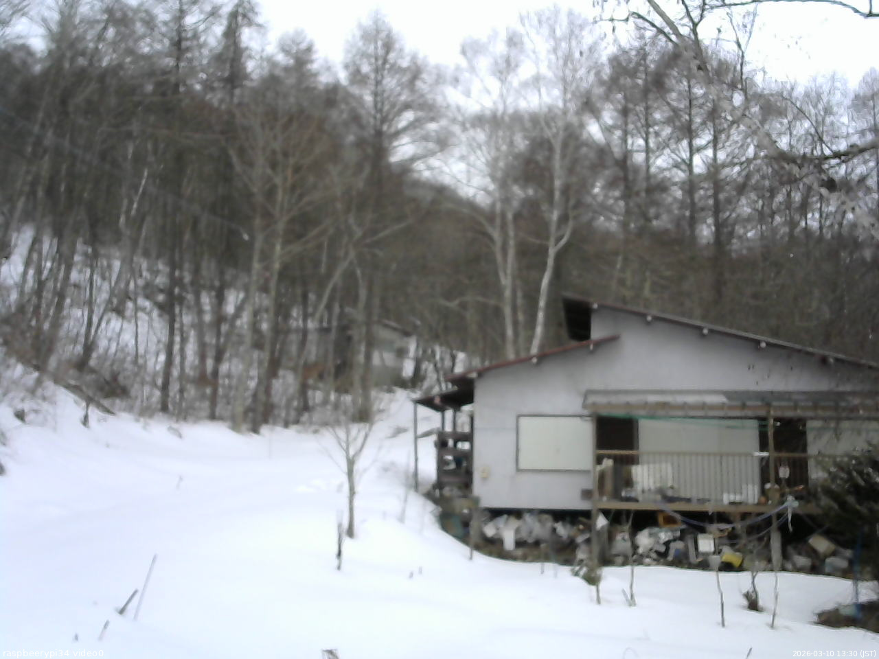 長野県菅平高原 ゆたか山荘 西側(坂上) 2026/03/10 13:30