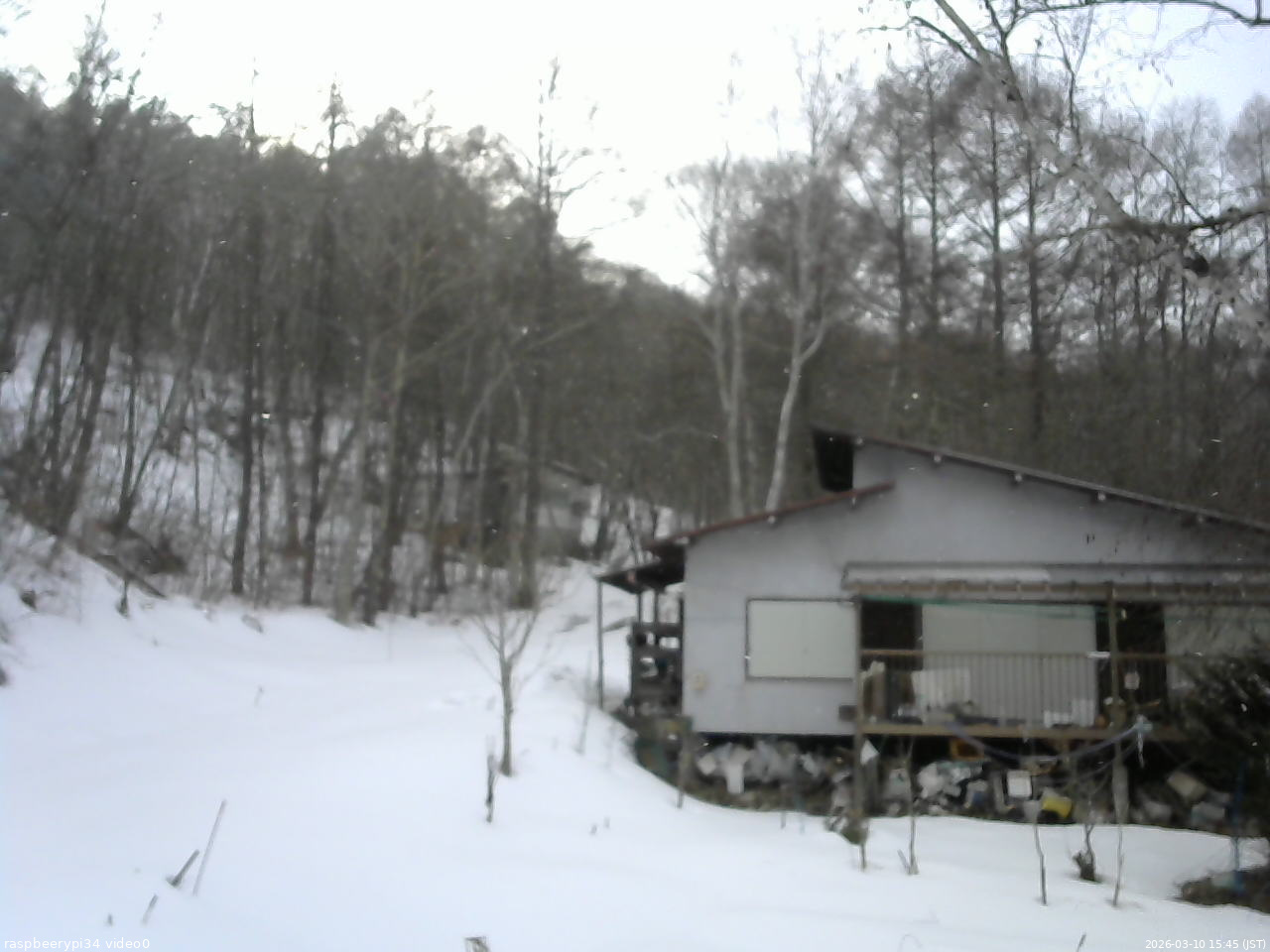 長野県菅平高原 ゆたか山荘 西側(坂上) 2026/03/10 15:45