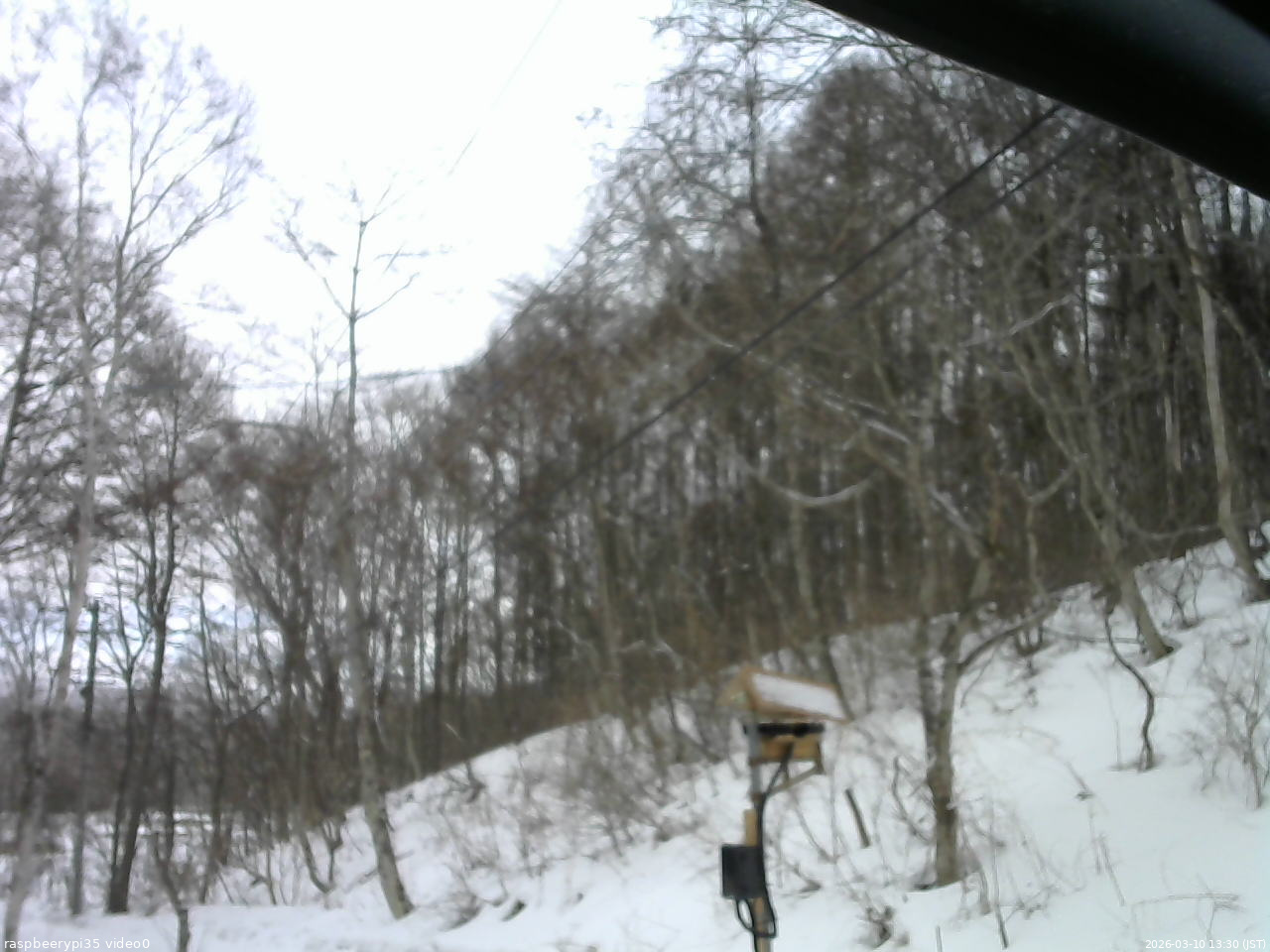 長野県菅平高原 ゆたか山荘 温度計 2026/03/10 13:30
