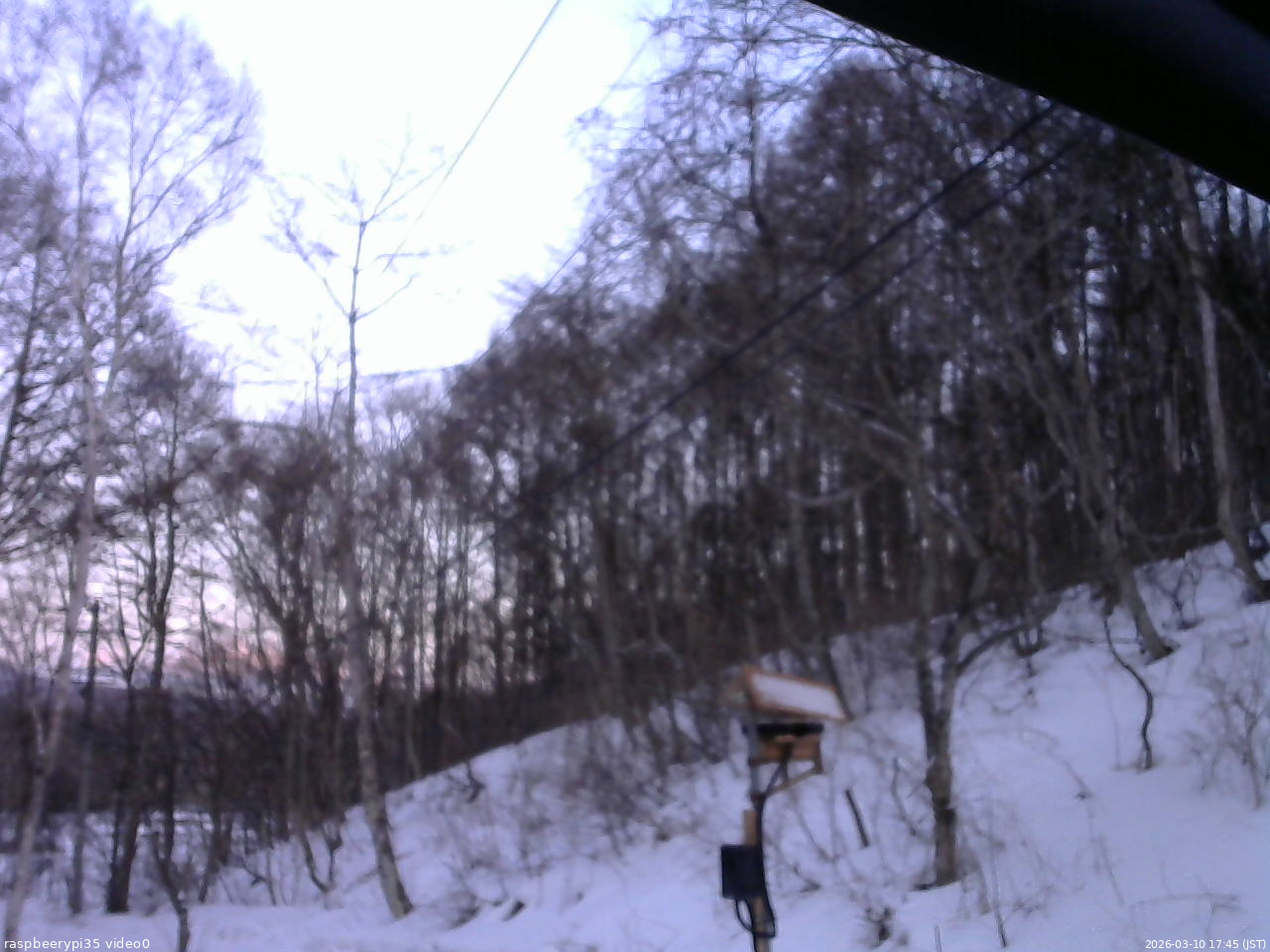 長野県菅平高原 ゆたか山荘 温度計 2026/03/10 17:45