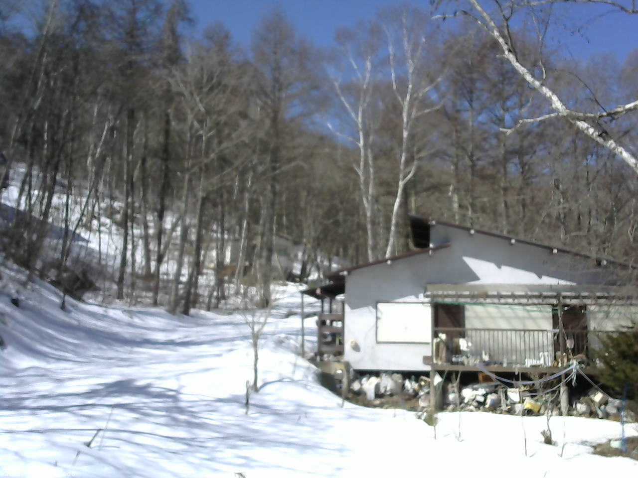 長野県菅平高原 ゆたか山荘 西側(坂上) 2026/03/11 10:15