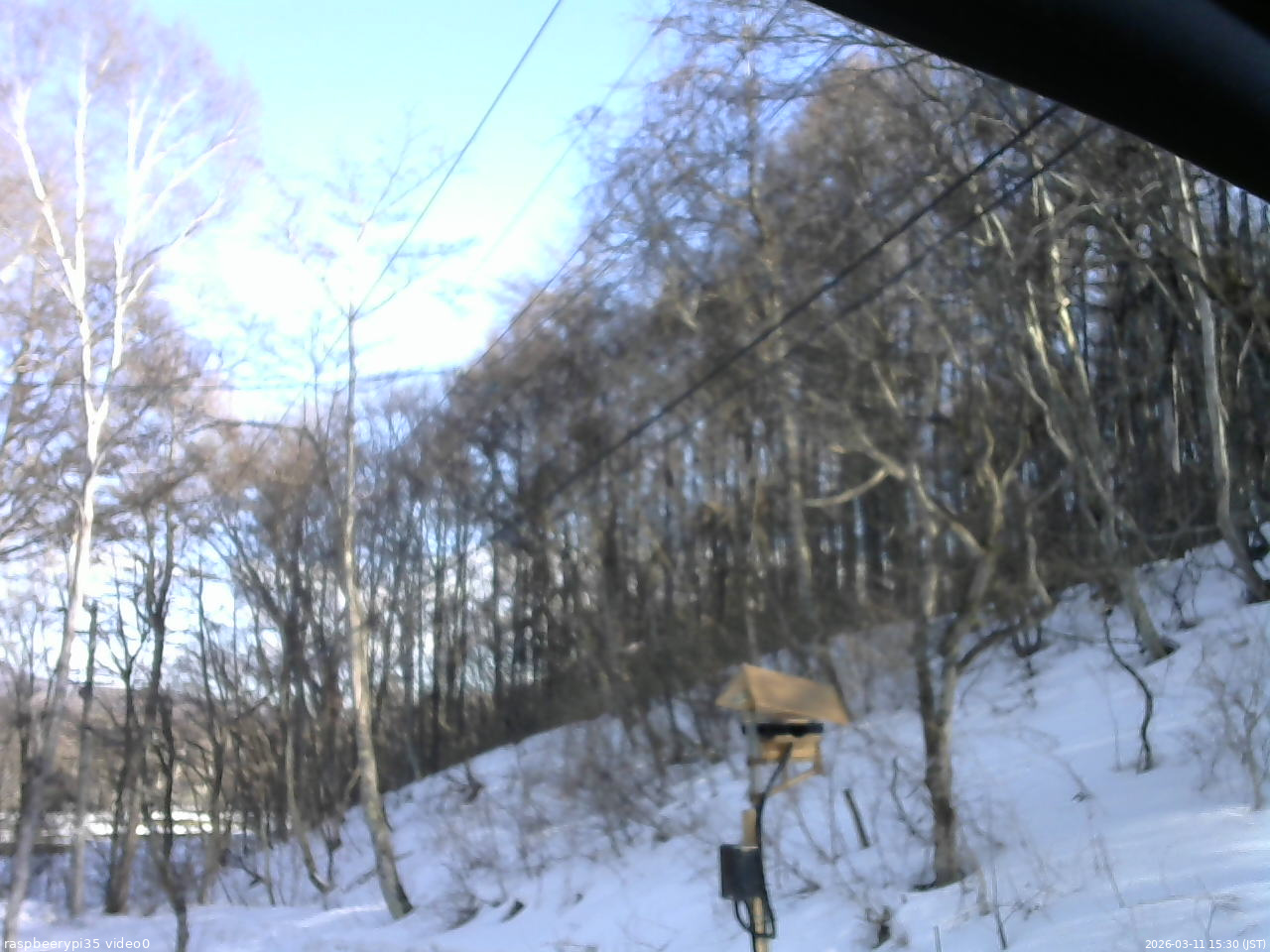 長野県菅平高原 ゆたか山荘 温度計 2026/03/11 15:30