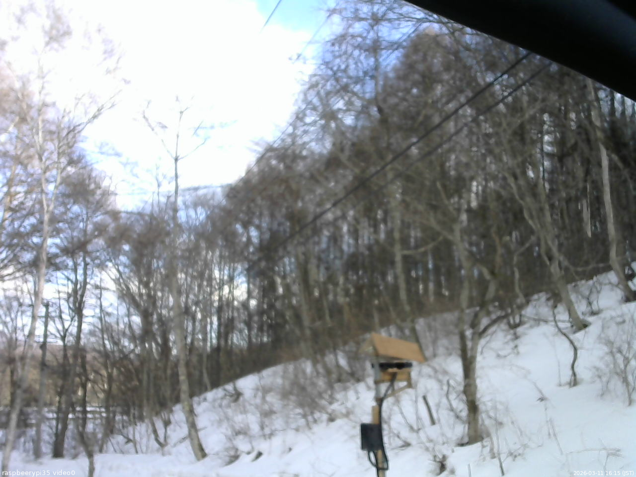 長野県菅平高原 ゆたか山荘 温度計 2026/03/11 16:15