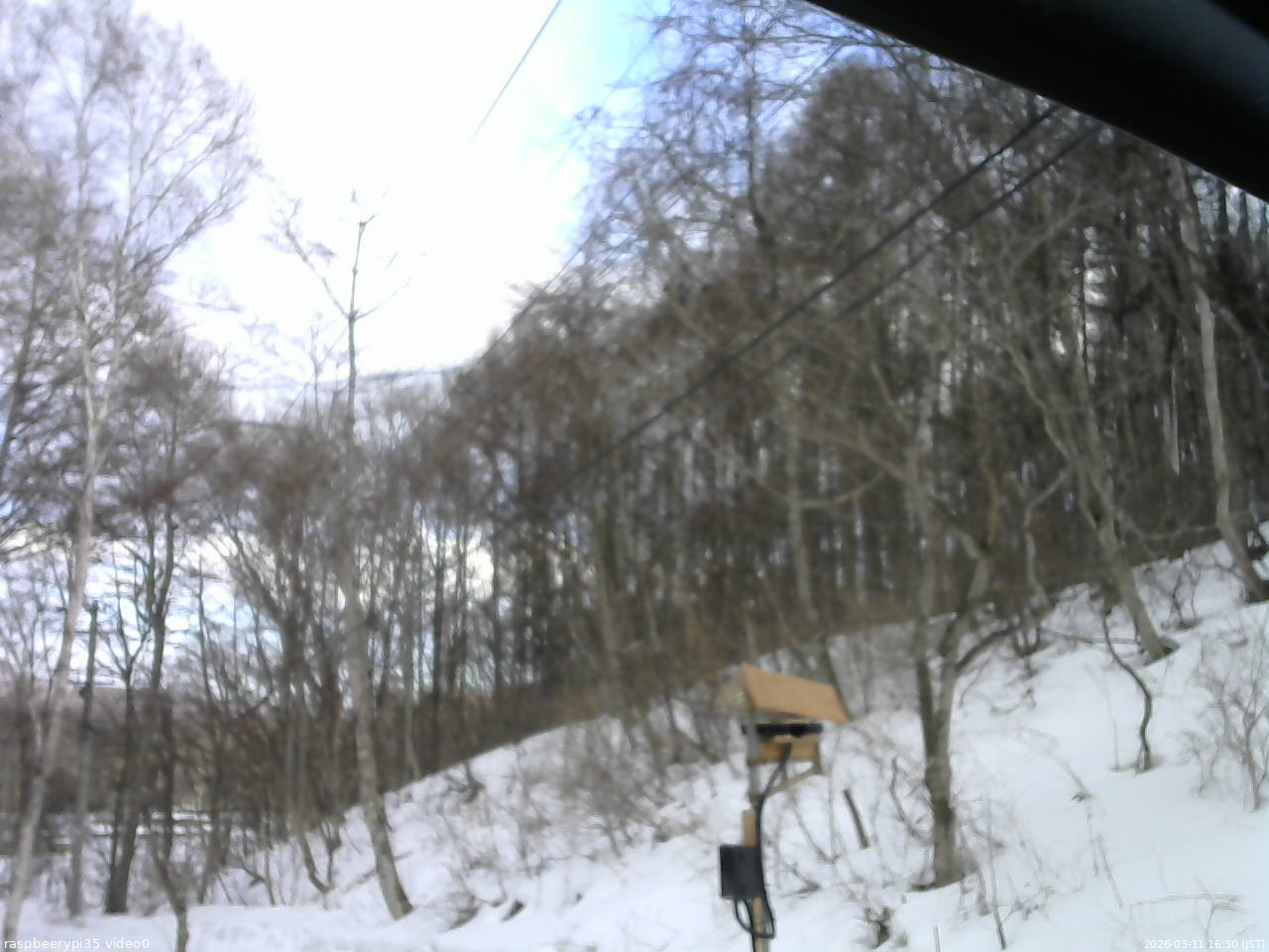 長野県菅平高原 ゆたか山荘 温度計 2026/03/11 16:30