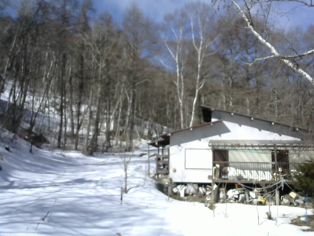 長野県菅平高原 ゆたか山荘 西側(坂上) 2026/03/12 09:30